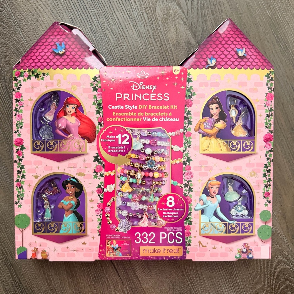 NEW Disney Princess DIY Bracelet Kit